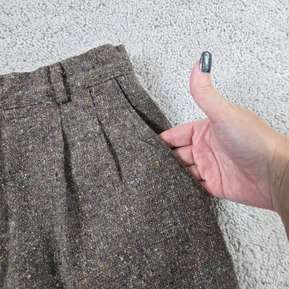 Vtg Happy Legs Tweed High Rise Trouser Pants Sz 2 Rare Pleated Eclectic Grandpa - Picture 6 of 9
